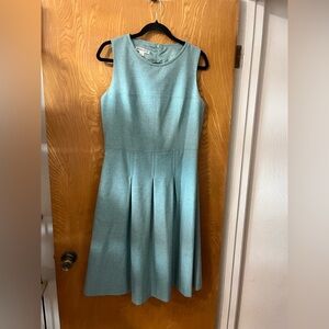 Pendleton baby Blue fit and flare wool Midi Dress 8